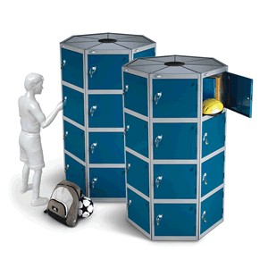 4 Tier Pod Locker